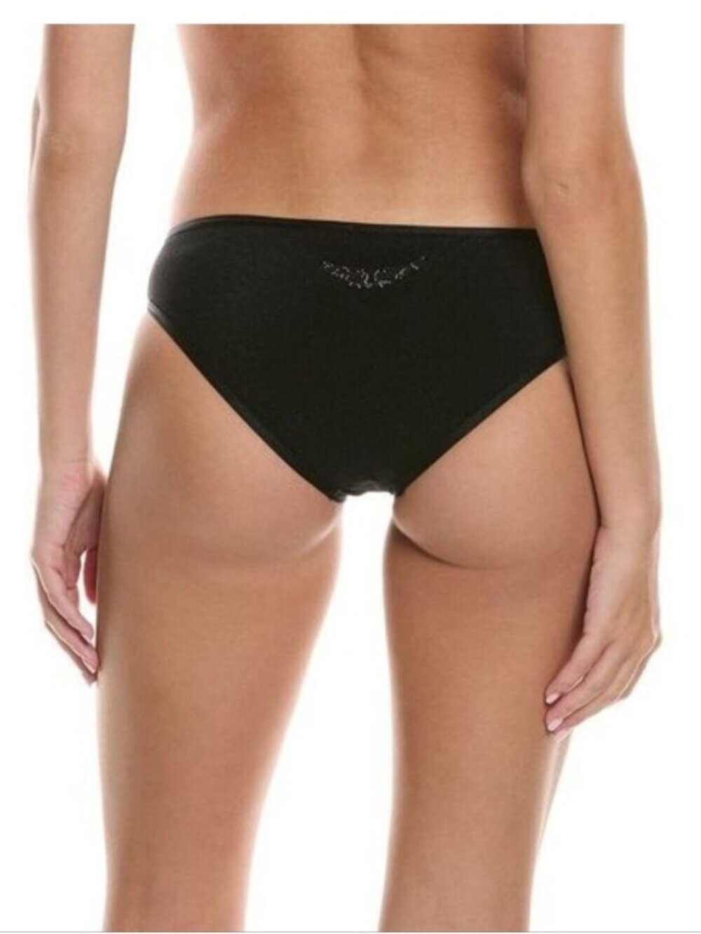 NWT ZADIG & VOLTAIRE | Crinkle Bikini Bottom Black With Wings Sz 12